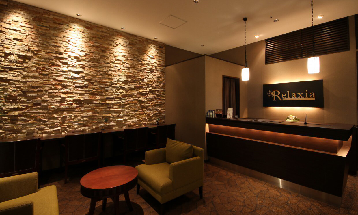 リラクゼーションサロンの店舗デザイン・内装デザイン例